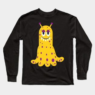 Yellow Space Alien Long Sleeve T-Shirt